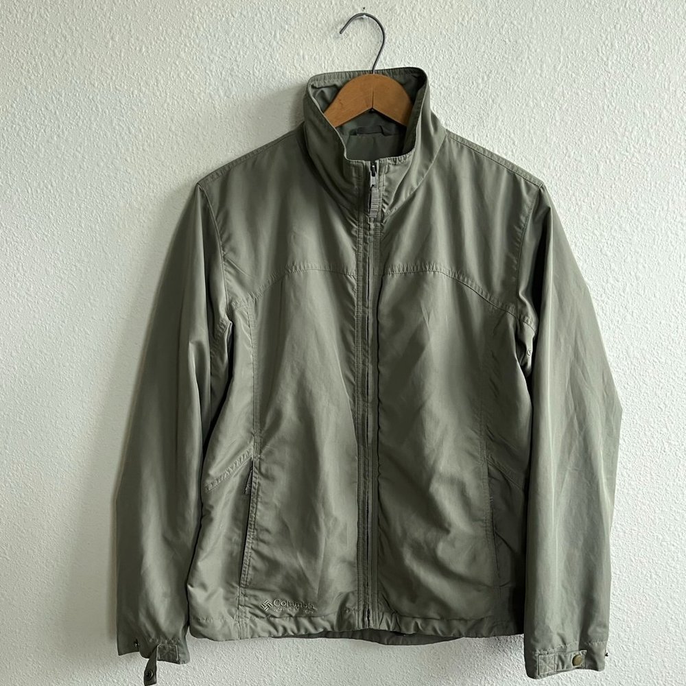 Columbia women's Green Lightweight Lined Full Zip Jacket Size M Style WL3008